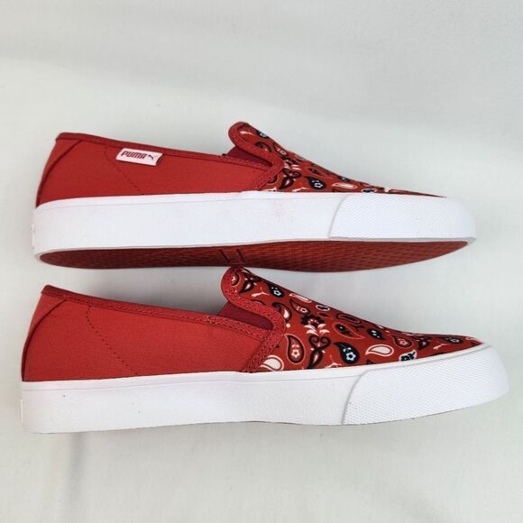 🩵NIB Puma Urban Red Bari Bandana Slip-on Sneakers Size 8 - Picture 8 of 15